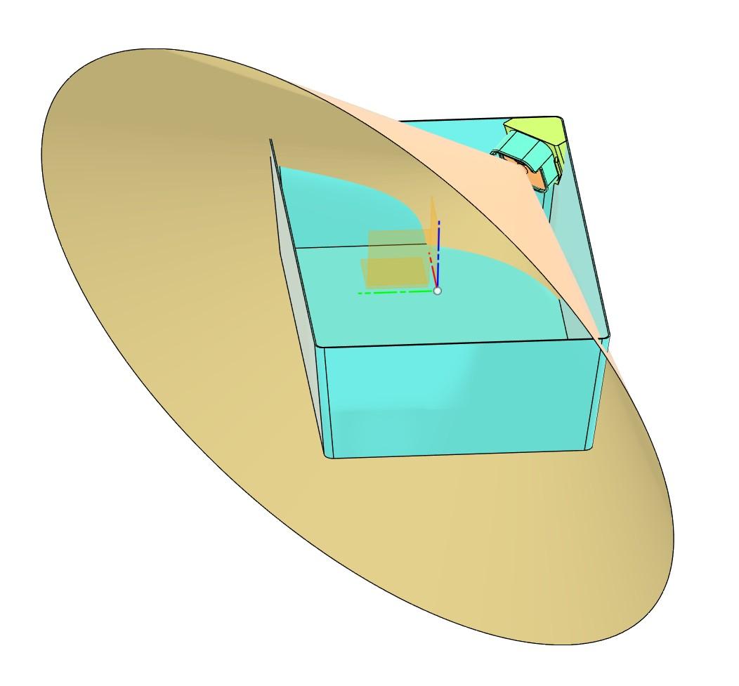Photo 6: Camera field of view tested within 3D model.
