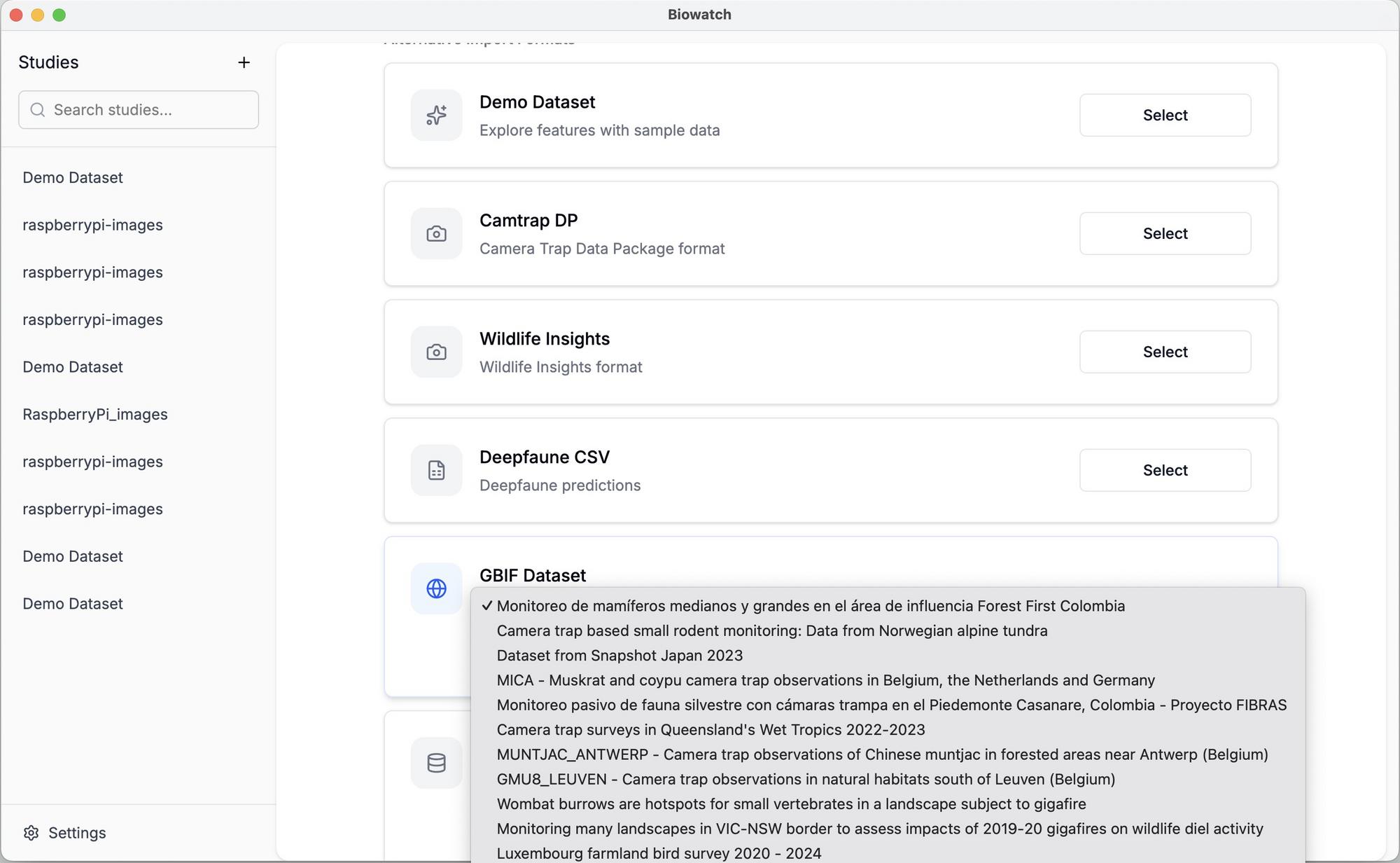 biowatch screenshot 